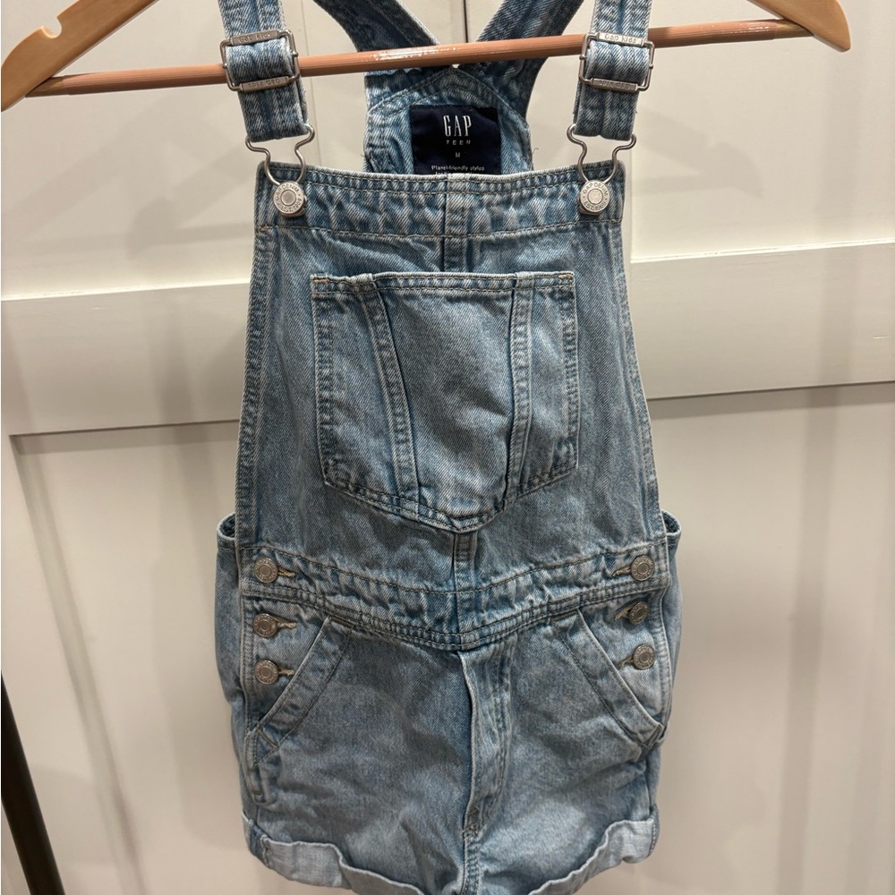 GAP Girls Light Blue Denim Overalls